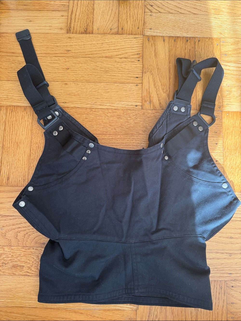 Crisis Wear Black top Vest strap buckle one size